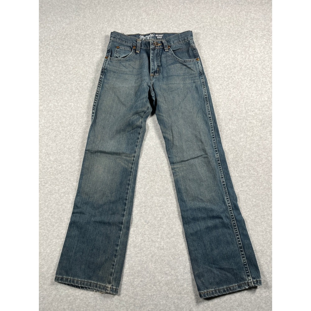 Wrangler Retro Relaxed Boot Kids Jeans 14 Slim Blue Denim Western Rodeo Chore